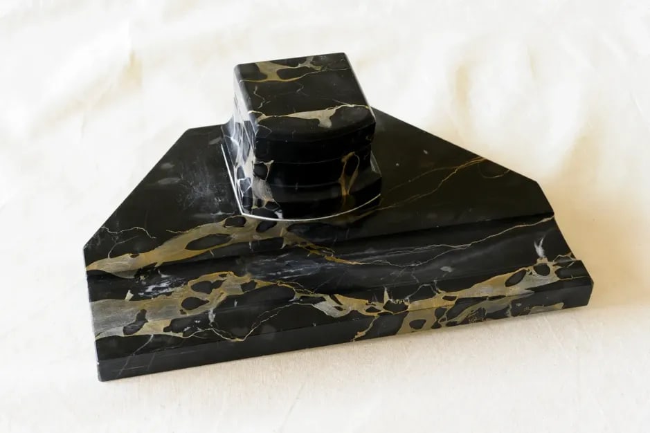 19th Century Marble Inkwell - 5