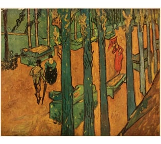 1947 After Van Gogh "The Aliscamps", First Edition Parisian Print