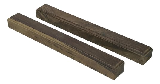 Chinese Pair Natural Wood Grain Patina Rectangular Paperweights