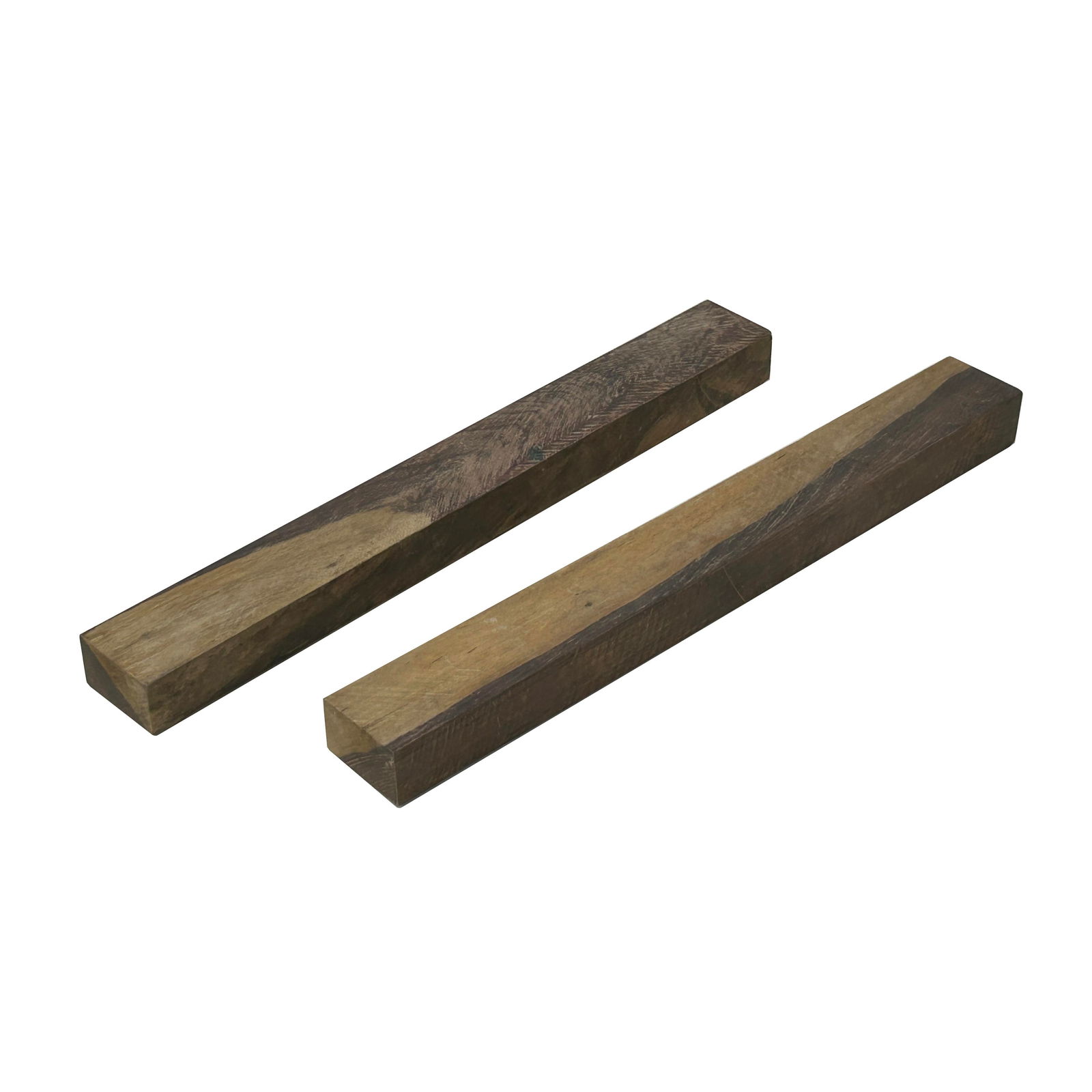 Chinese Pair Natural Wood Grain Patina Rectangular Paperweights - 5