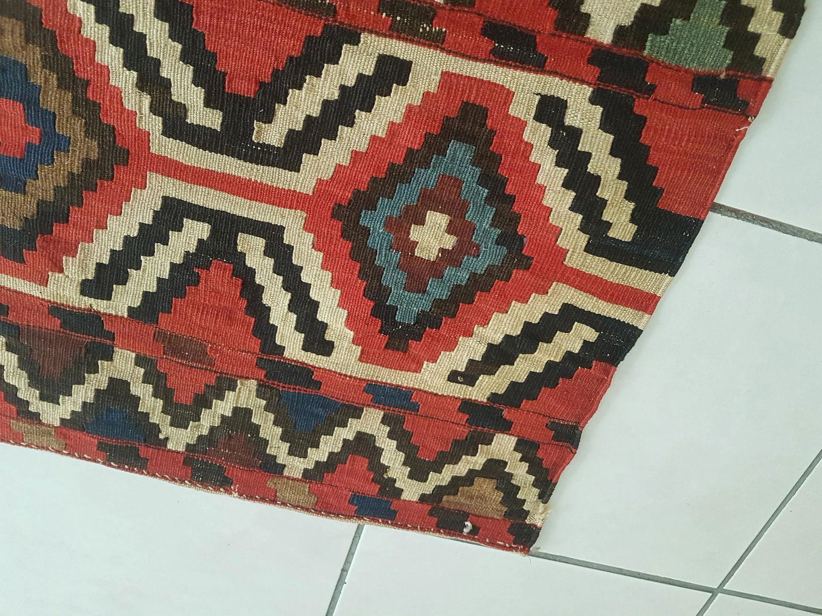 Turkish Miniature Rug 1'11" X 1'8" - 3