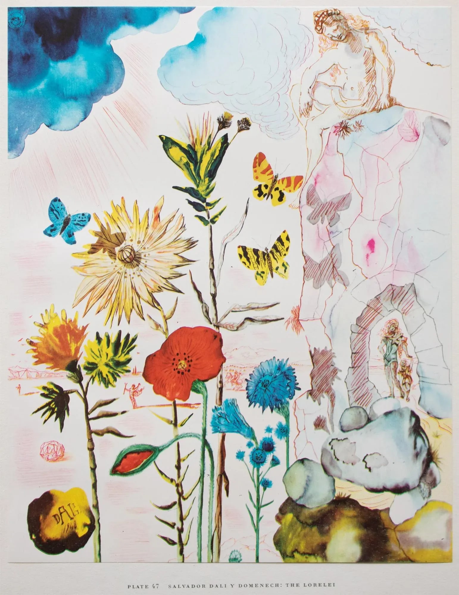 1950s After Salvador Dali "The Lorelei", First Edition Swiss Full-Color Print - 3