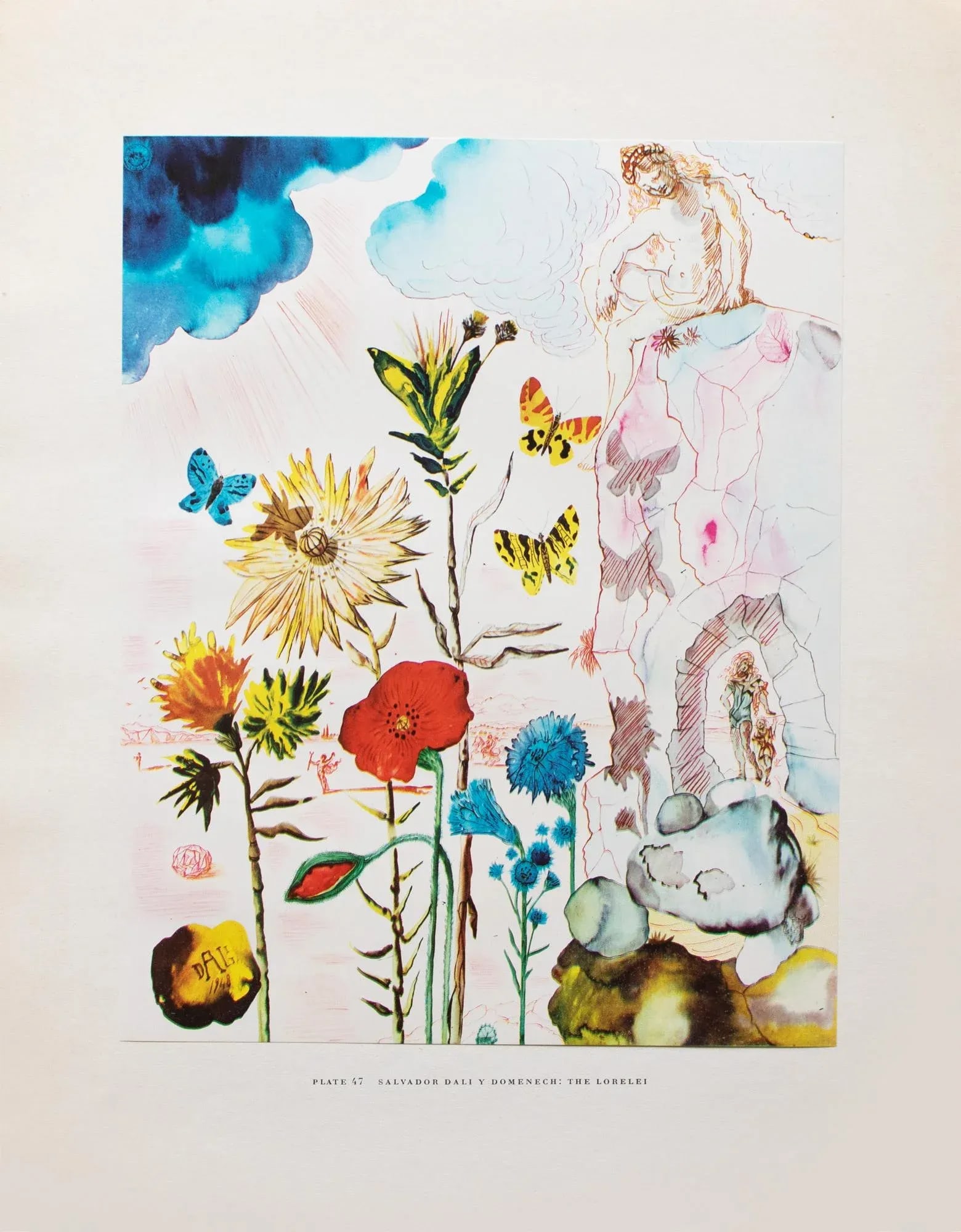 1950s After Salvador Dali "The Lorelei", First Edition Swiss Full-Color Print - 8