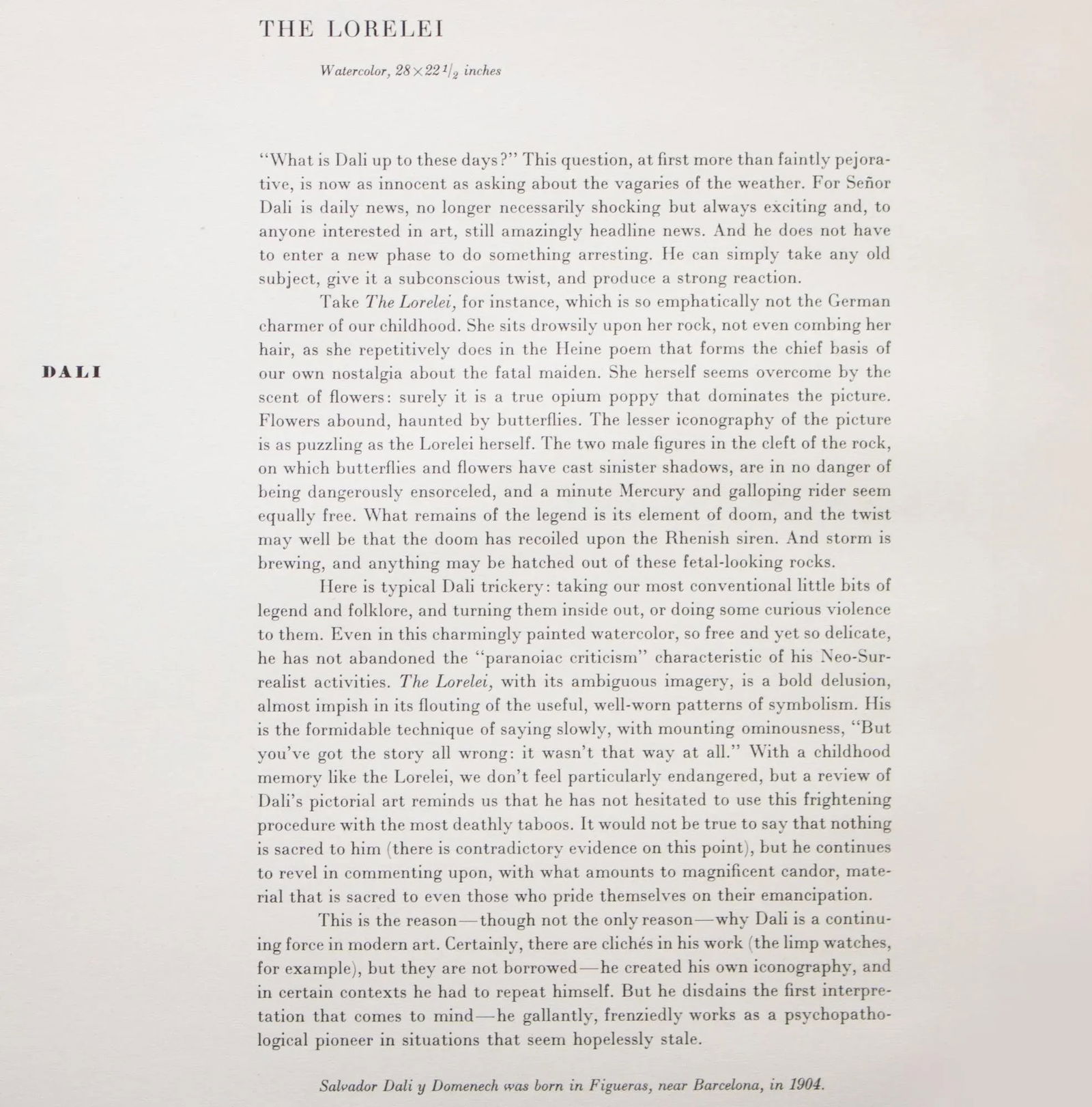 1950s After Salvador Dali "The Lorelei", First Edition Swiss Full-Color Print - 9