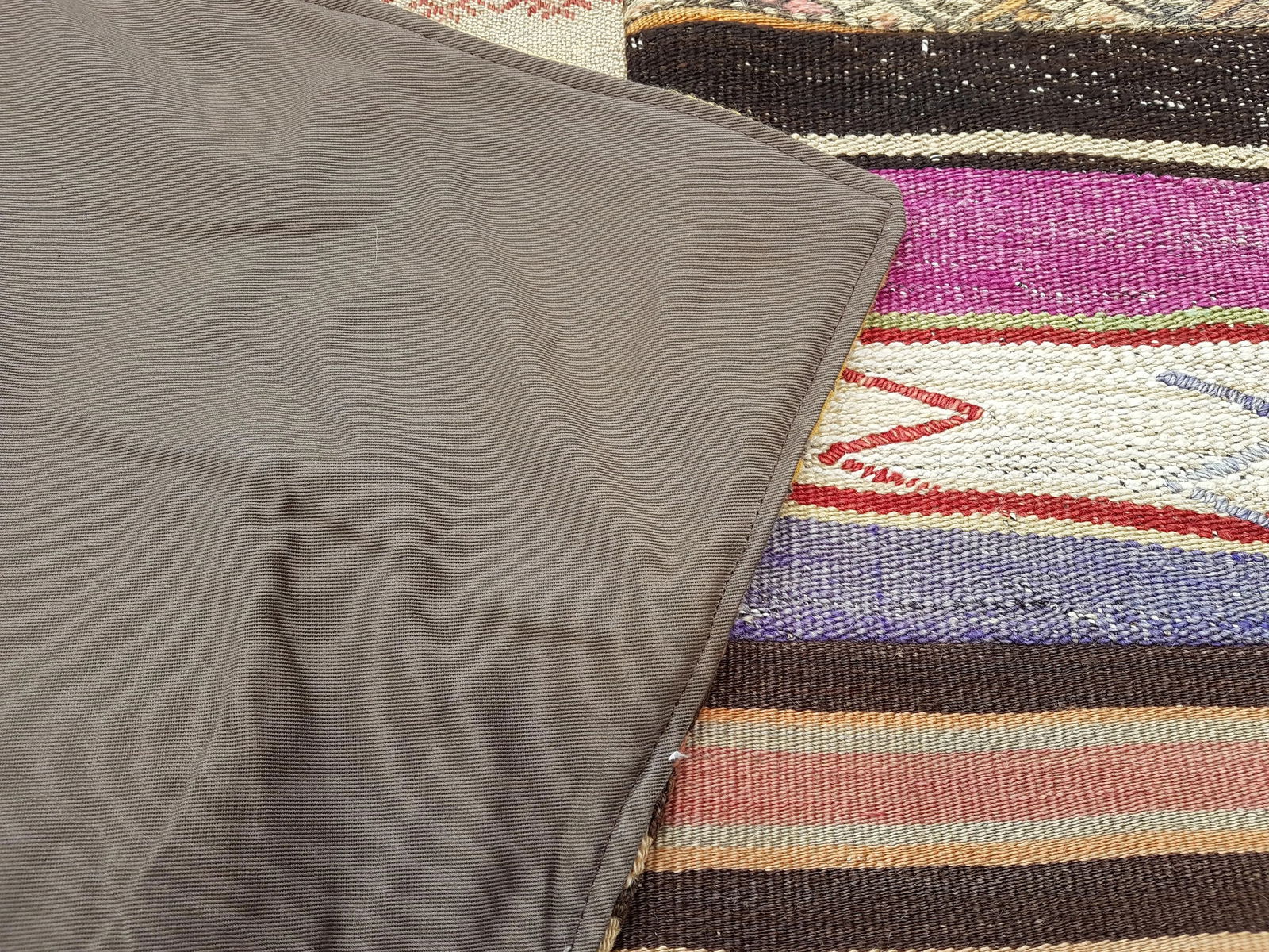 Turkish Kilim Rug - Patchwork Design 4'10" X 6'6" - 10