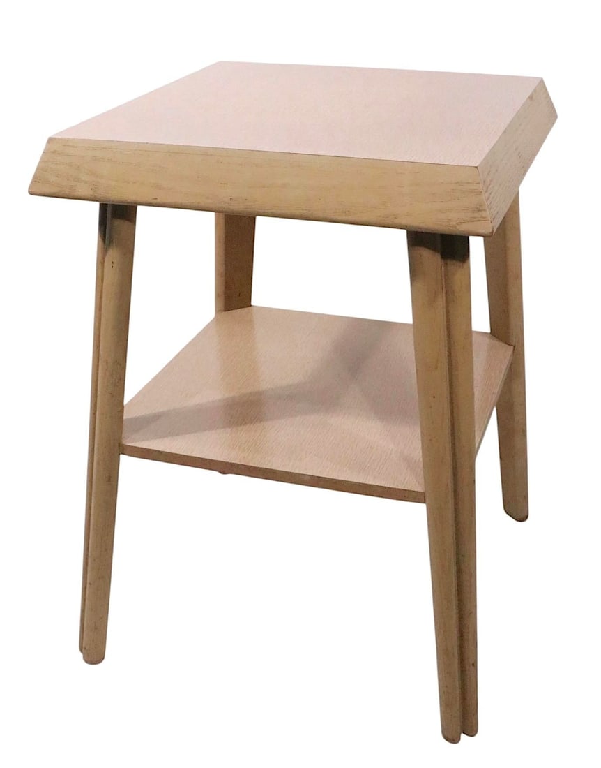 Mid Century Two Tier End Table Att. To Mersman - 2