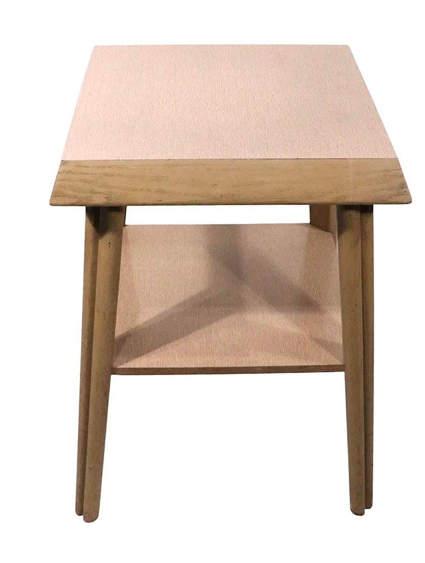 Mid Century Two Tier End Table Att. To Mersman - 3
