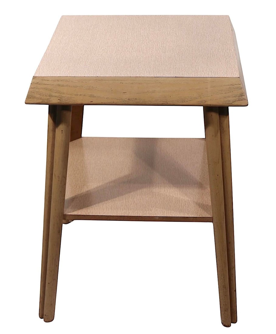 Mid Century Two Tier End Table Att. To Mersman - 6