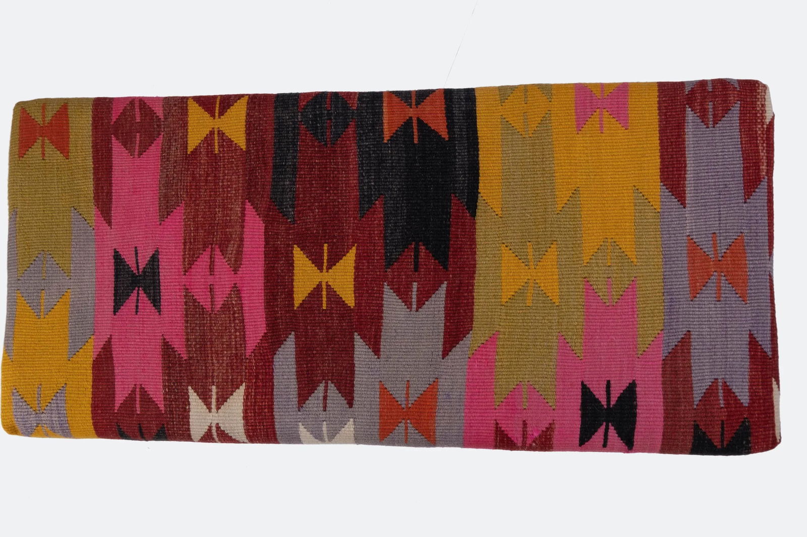Kilim Bench Upholstered With Turkish Kilim Rug - 9
