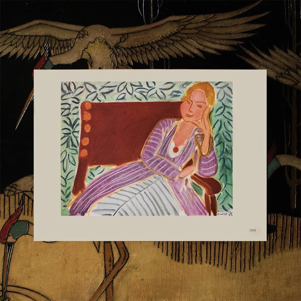 1946 After H. Matisse "Girl in the Persian Dress", First Edition Lithograph/Pablo Picasso Collection - 3