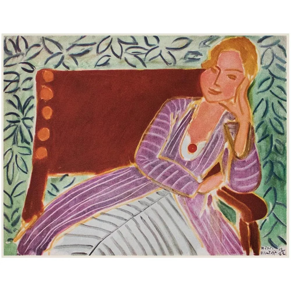1946 After H. Matisse "Girl in the Persian Dress", First Edition Lithograph/Pablo Picasso Collection - 6