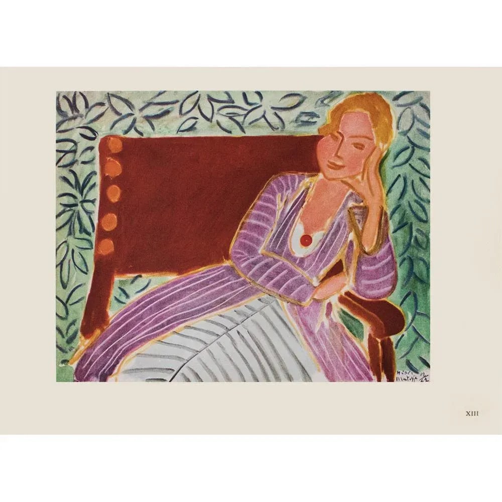 1946 After H. Matisse "Girl in the Persian Dress", First Edition Lithograph/Pablo Picasso Collection - 7