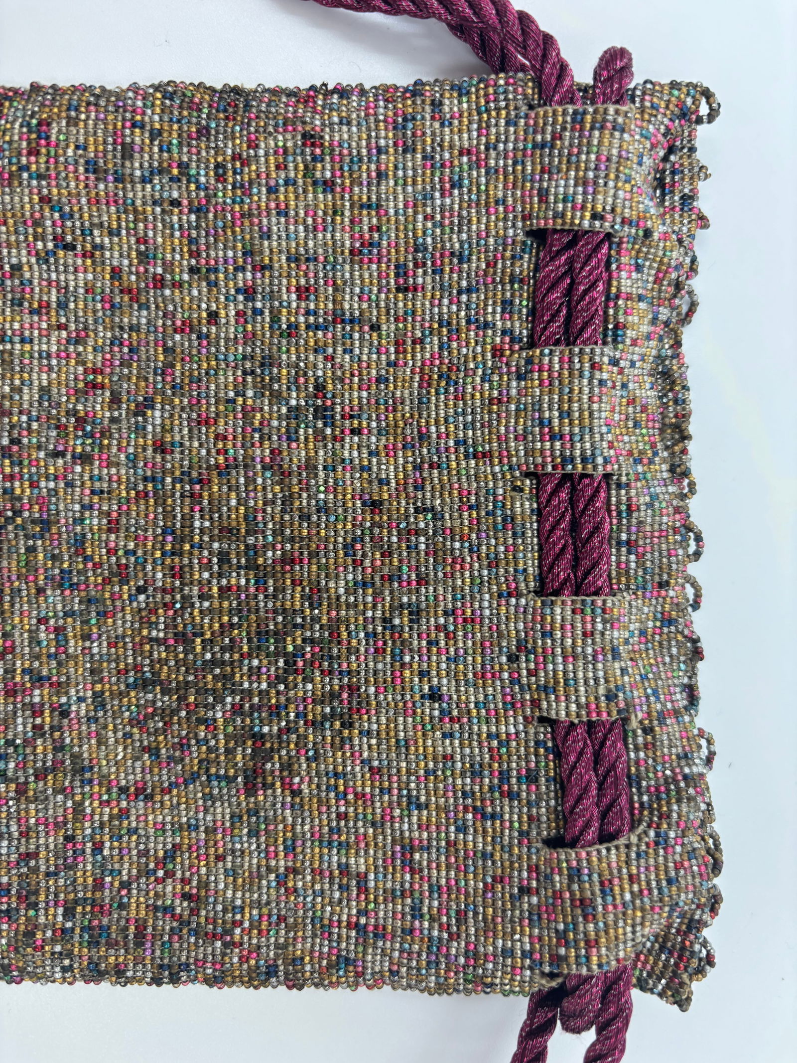 Mid 20th Century Purple Multicolor Purse - 6