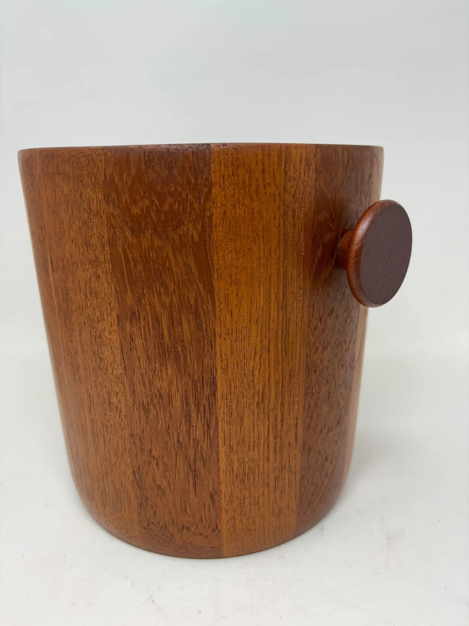 Danish Modern Teak Ice Bucket Dansk Jens Quistgaard Style 1960s Denmark - 10