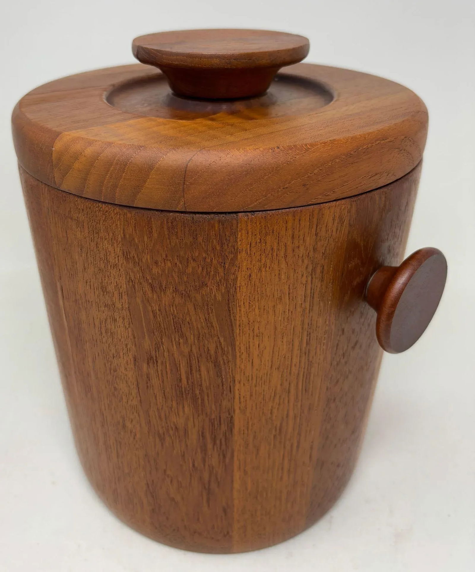 Danish Modern Teak Ice Bucket Dansk Jens Quistgaard Style 1960s Denmark - 2
