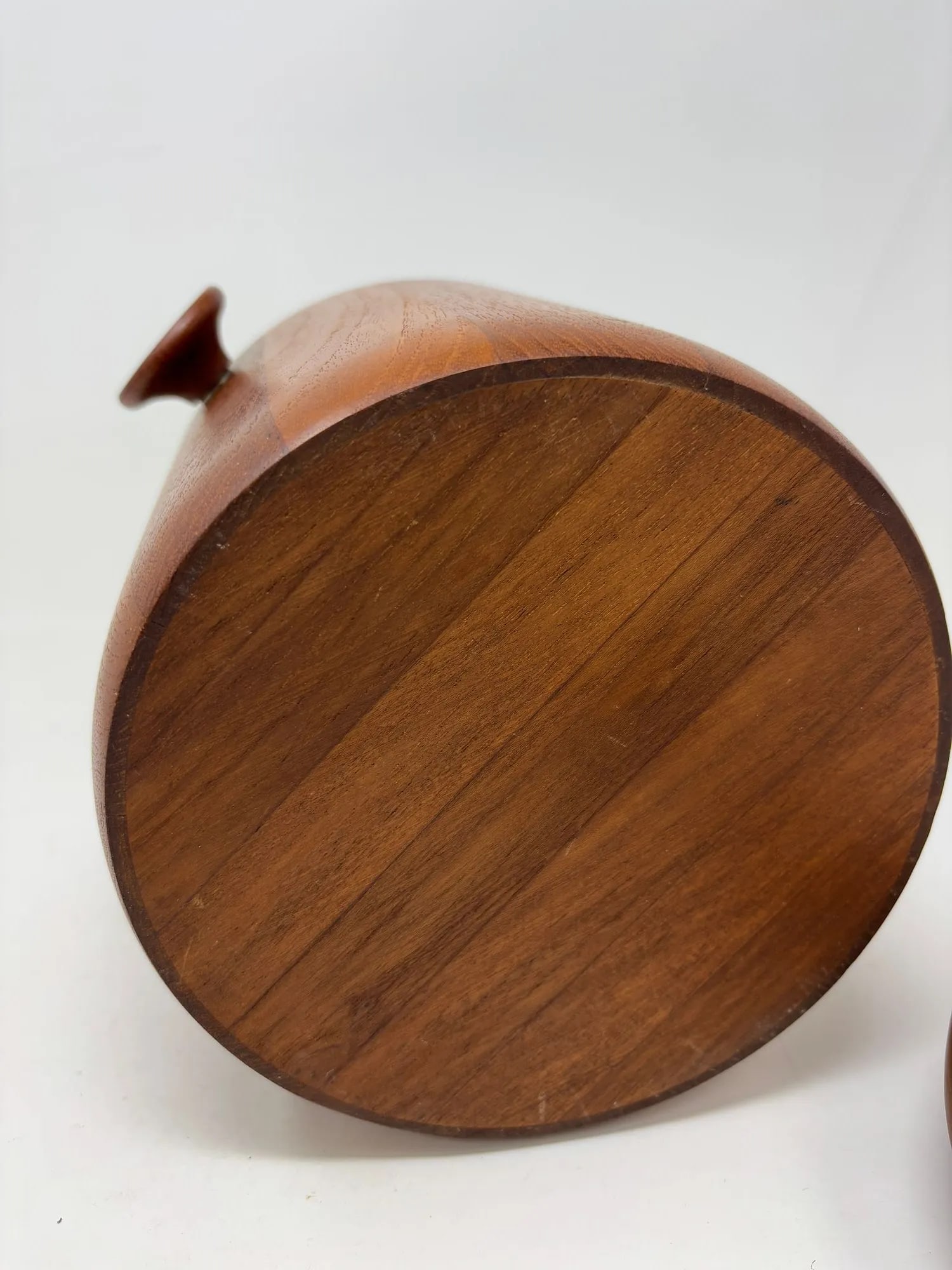 Danish Modern Teak Ice Bucket Dansk Jens Quistgaard Style 1960s Denmark - 9