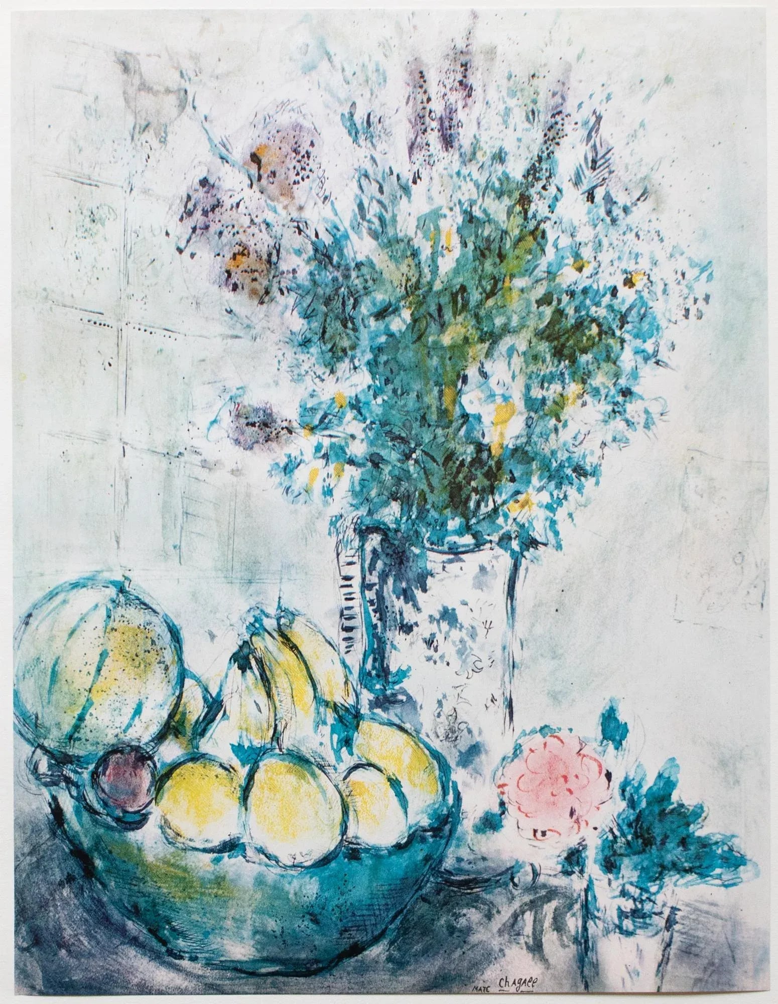 1950s After Marc Chagall "Flowers and Fruits", First Edition Period Full-Color Print - 2