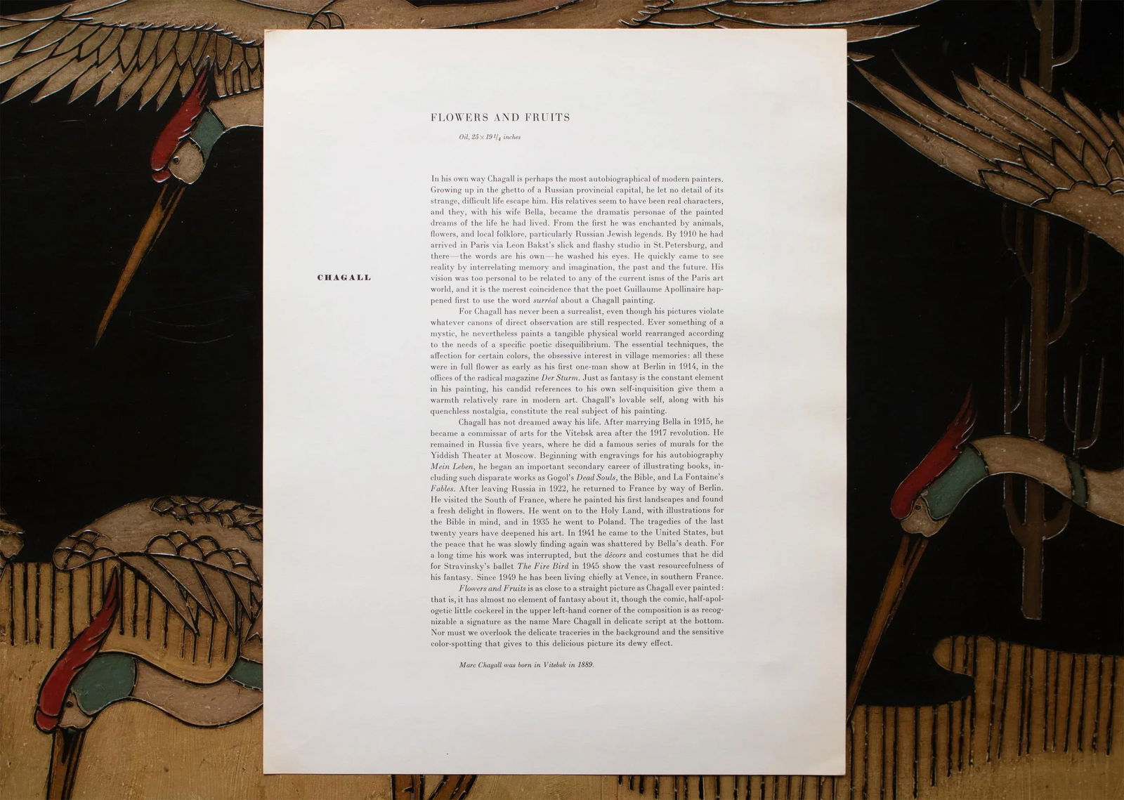 1950s After Marc Chagall "Flowers and Fruits", First Edition Period Full-Color Print - 7