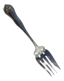 Gorham Sterling Pierced Serving Fork Circa 1897