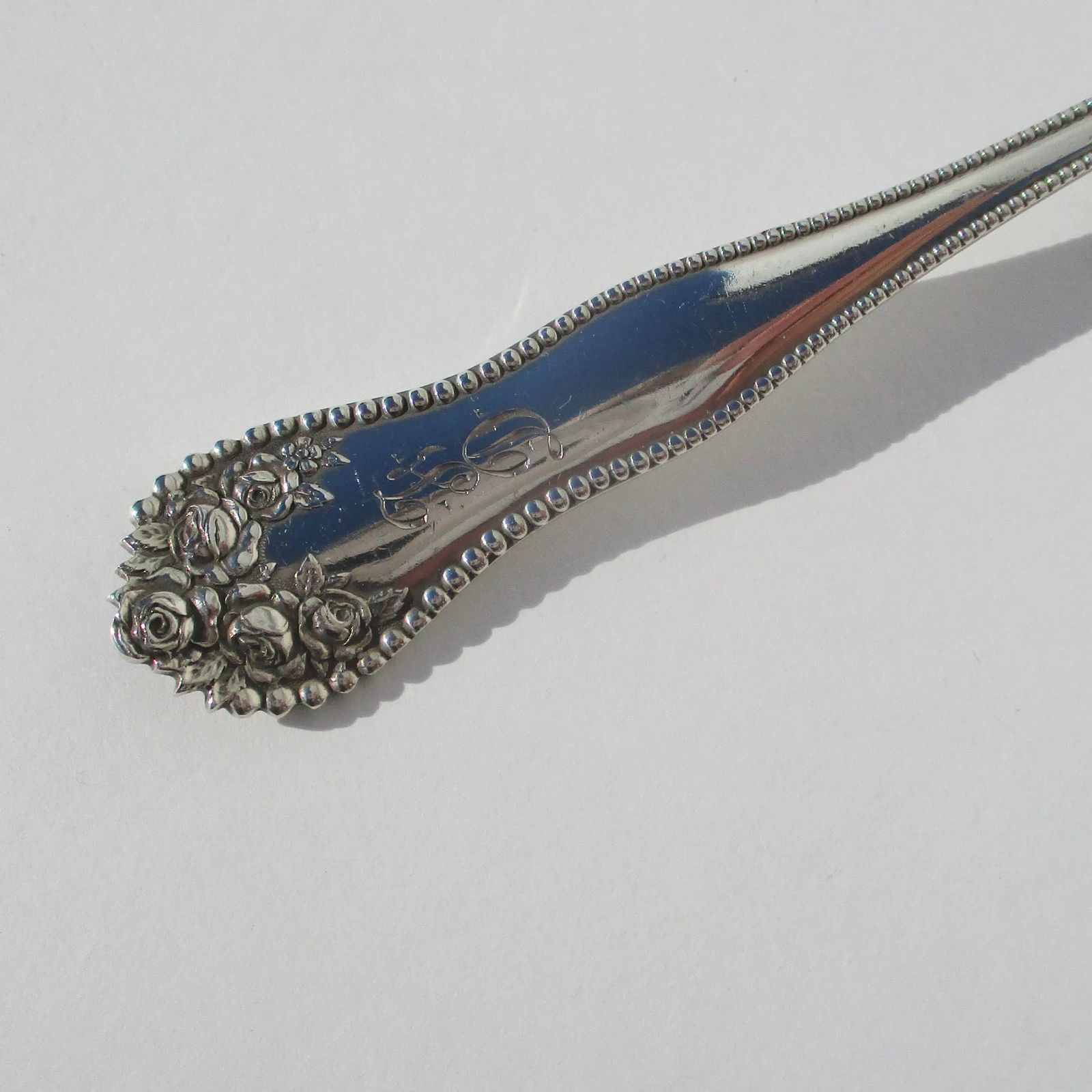 Gorham Sterling Pierced Serving Fork Circa 1897 - 2