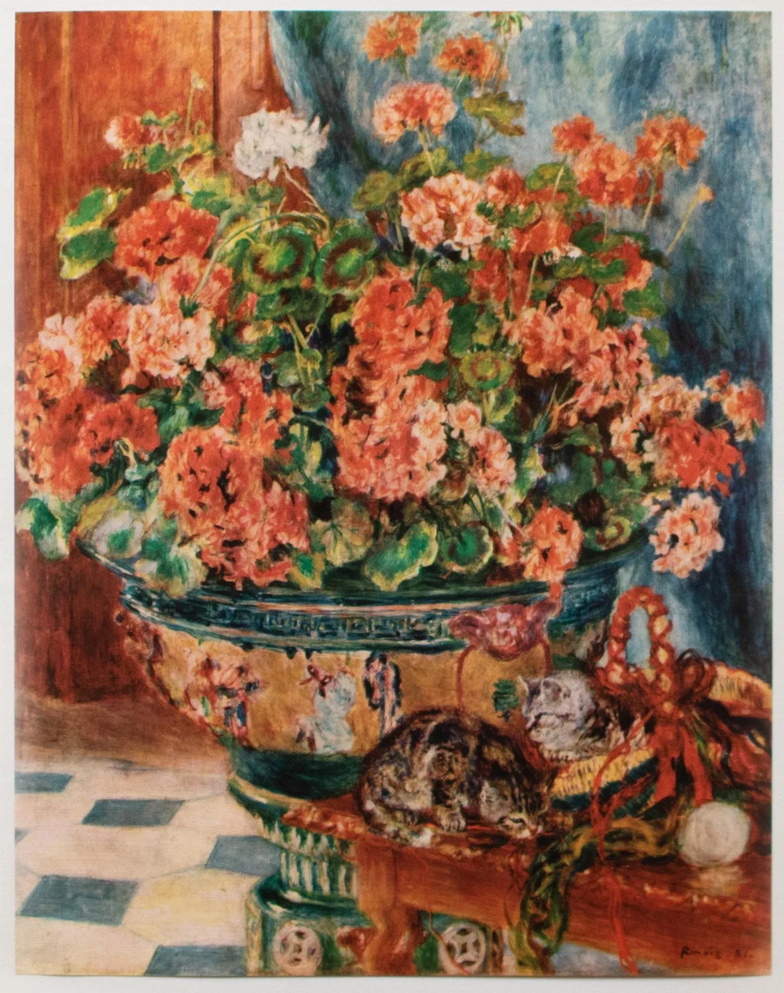 1950s After Renoir "Flowers and Cats", First Edition Swiss Full-Color Print - 2