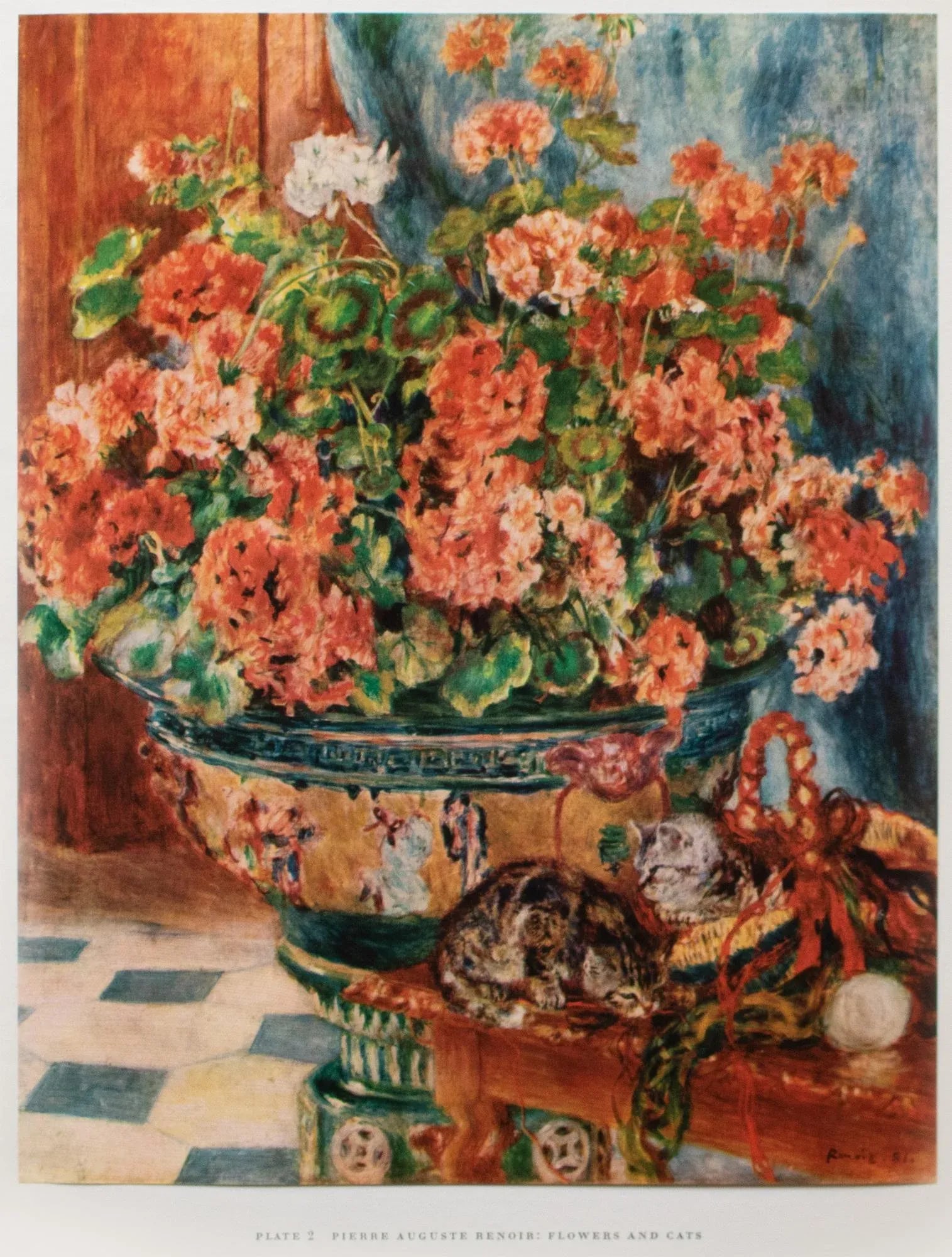 1950s After Renoir "Flowers and Cats", First Edition Swiss Full-Color Print - 3