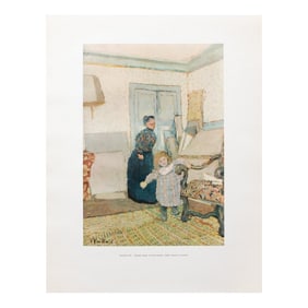 1950s After Edouard Vuillard "The First Steps", First Edition Swiss Full-Color Print