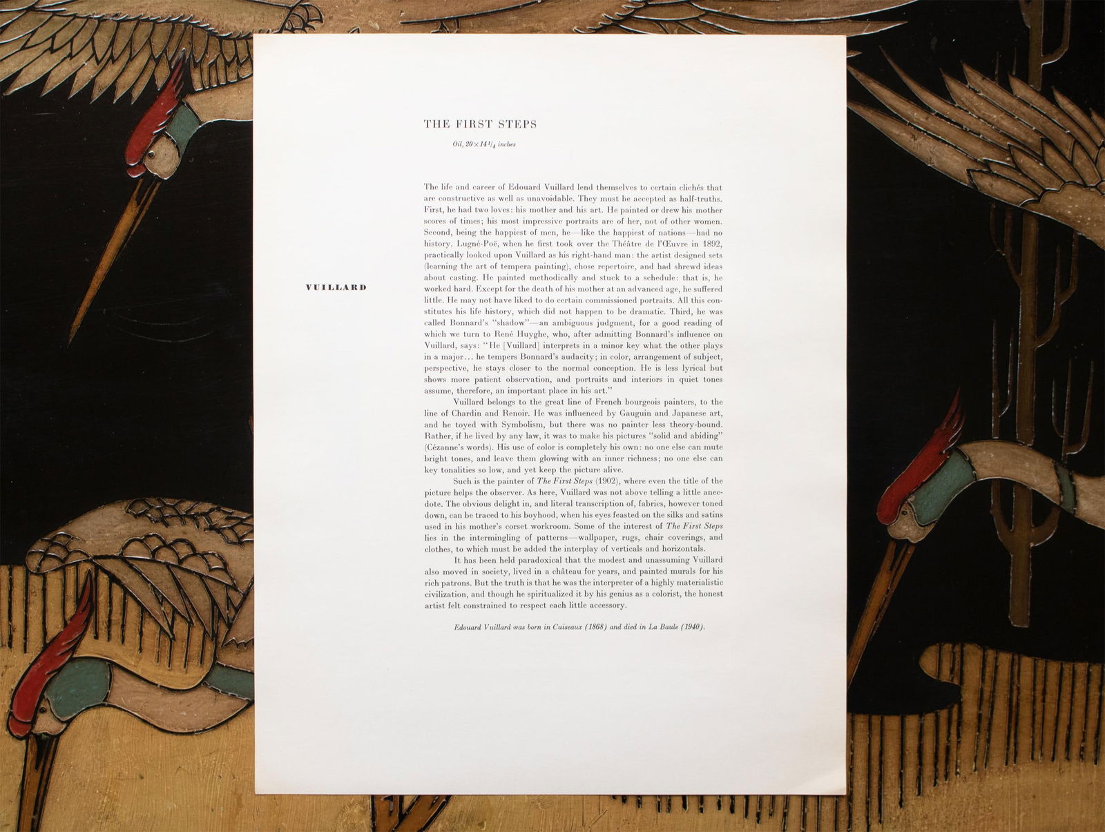 1950s After Edouard Vuillard "The First Steps", First Edition Swiss Full-Color Print - 7