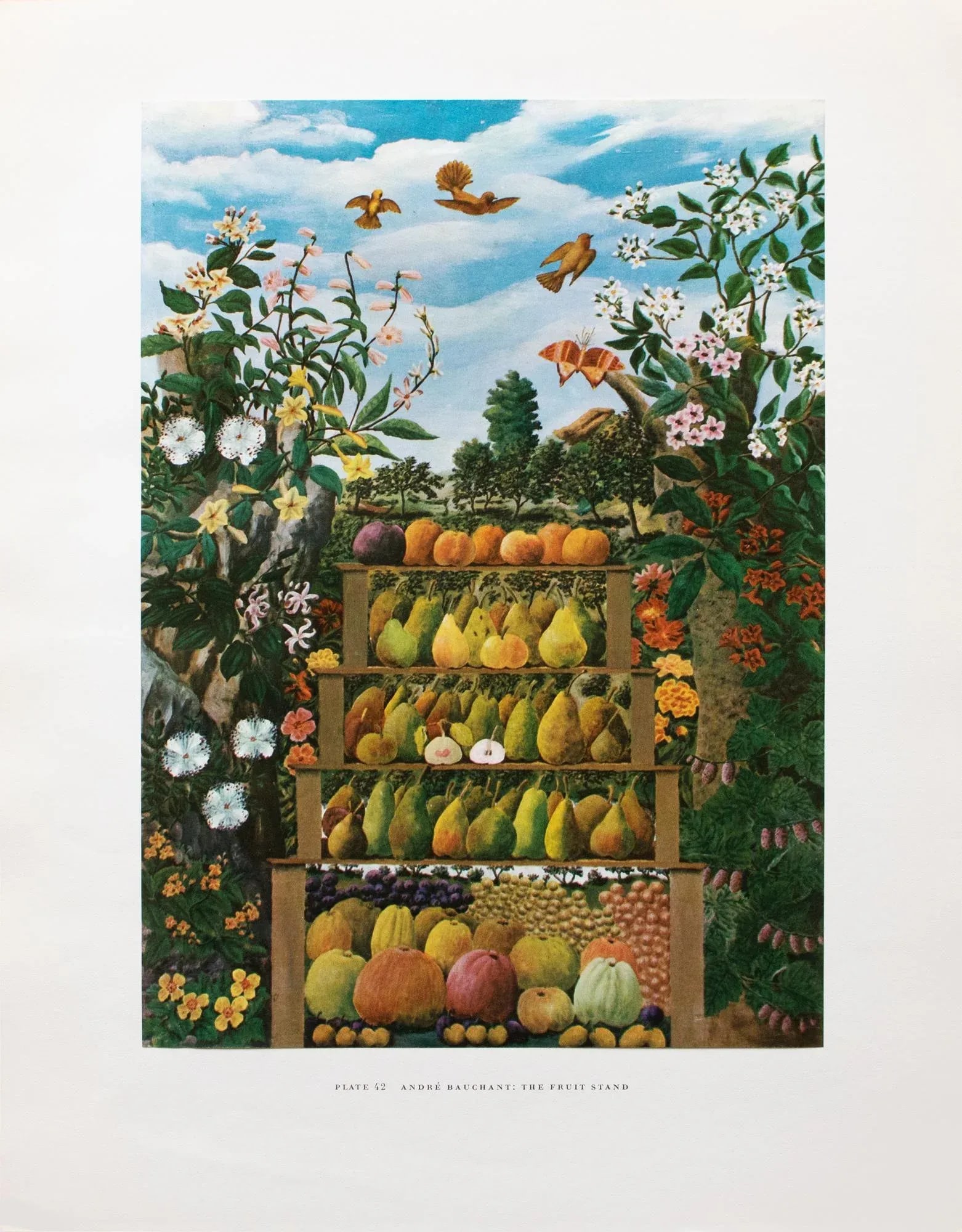1950s After Andre Bauchant "The Fruit Stand", First Edition Swiss Full-Color Print - 10