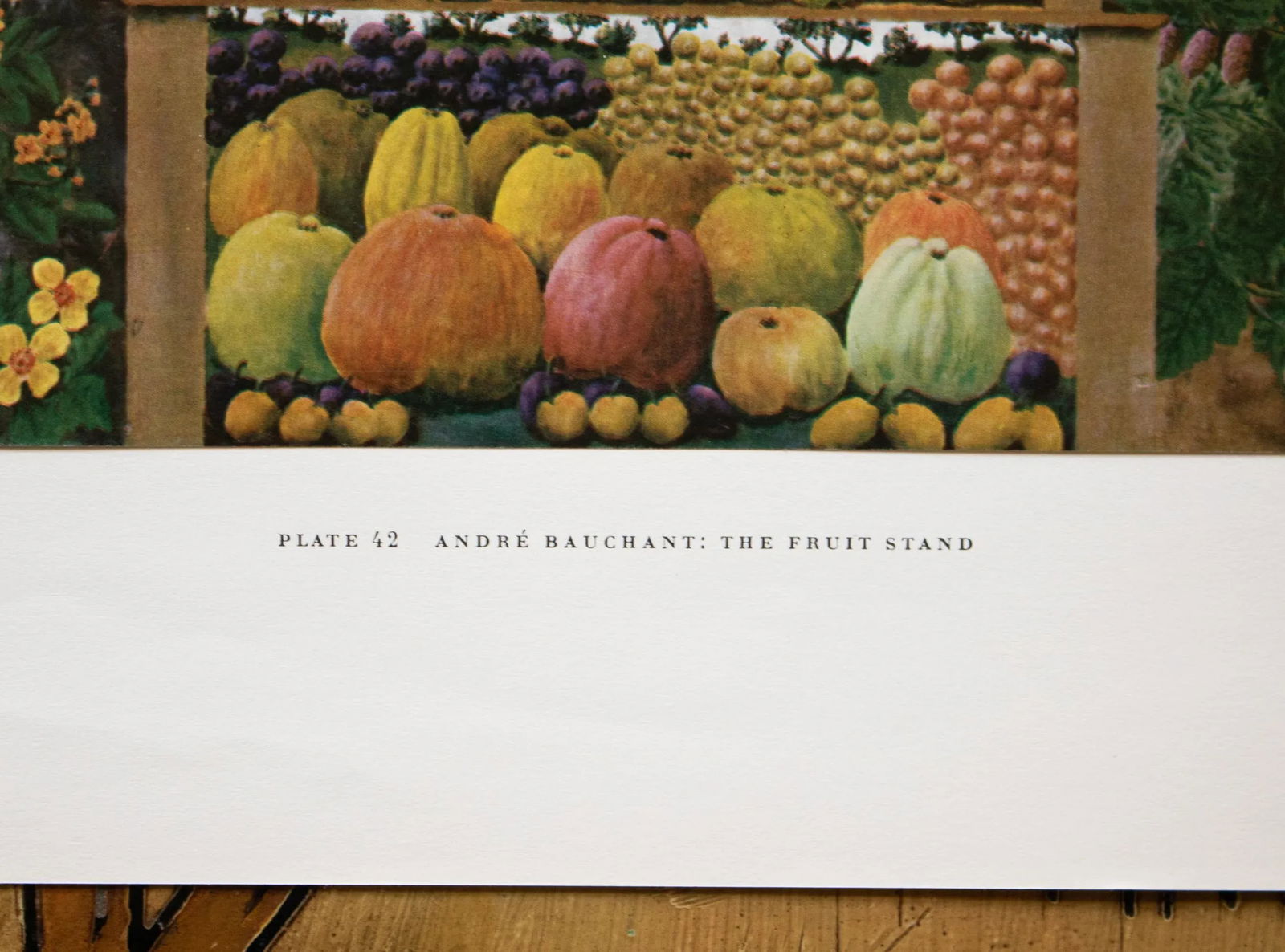 1950s After Andre Bauchant "The Fruit Stand", First Edition Swiss Full-Color Print - 4