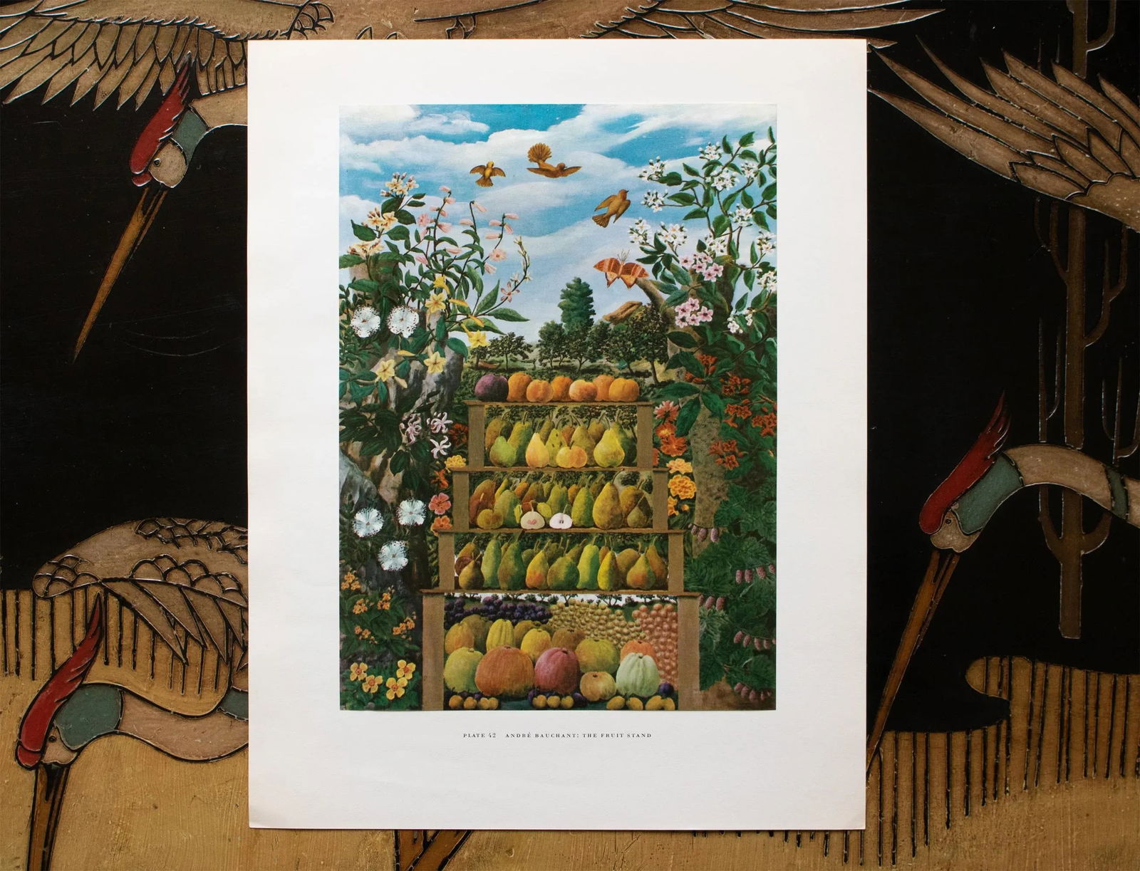 1950s After Andre Bauchant "The Fruit Stand", First Edition Swiss Full-Color Print - 5