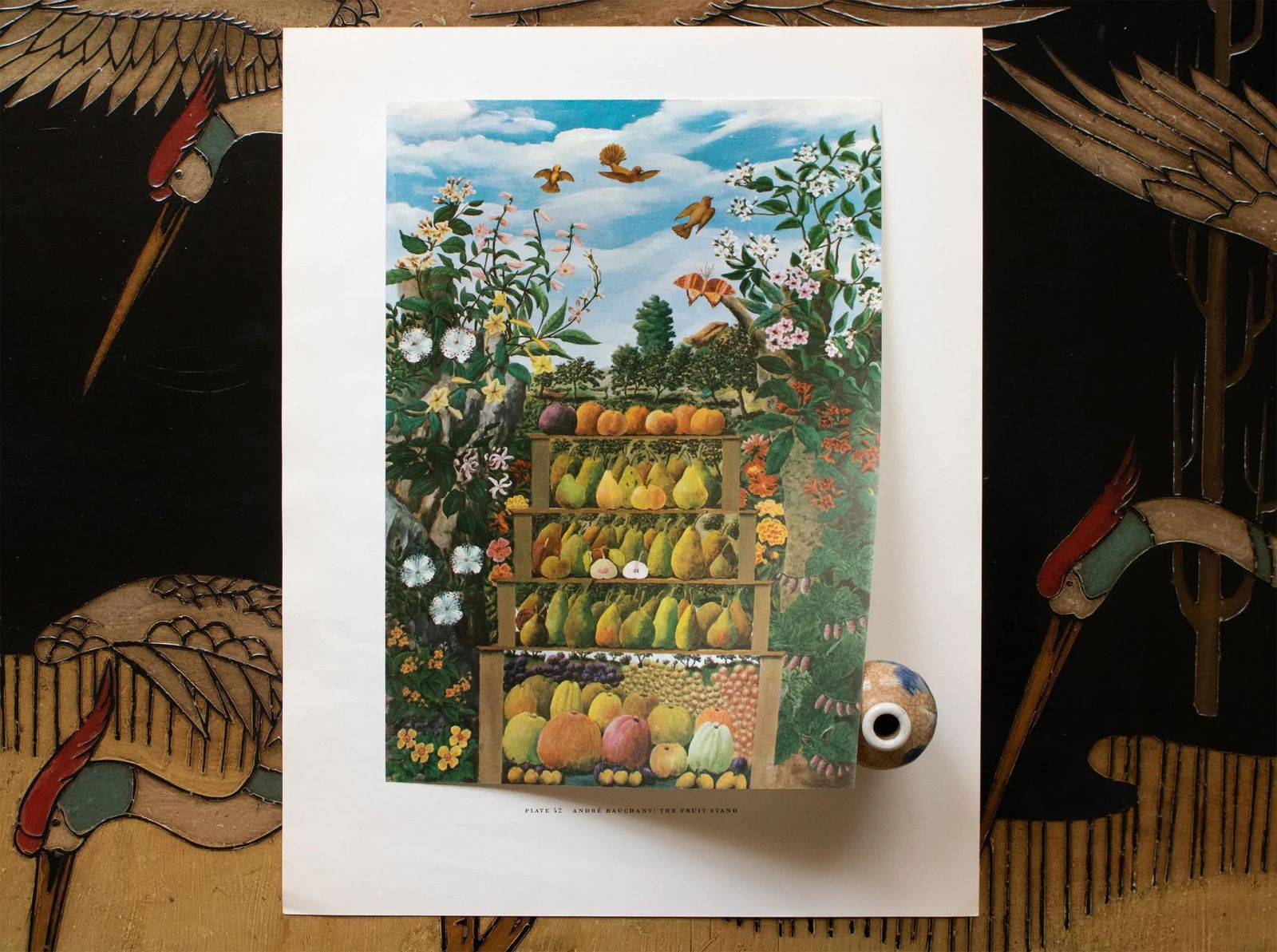 1950s After Andre Bauchant "The Fruit Stand", First Edition Swiss Full-Color Print - 6