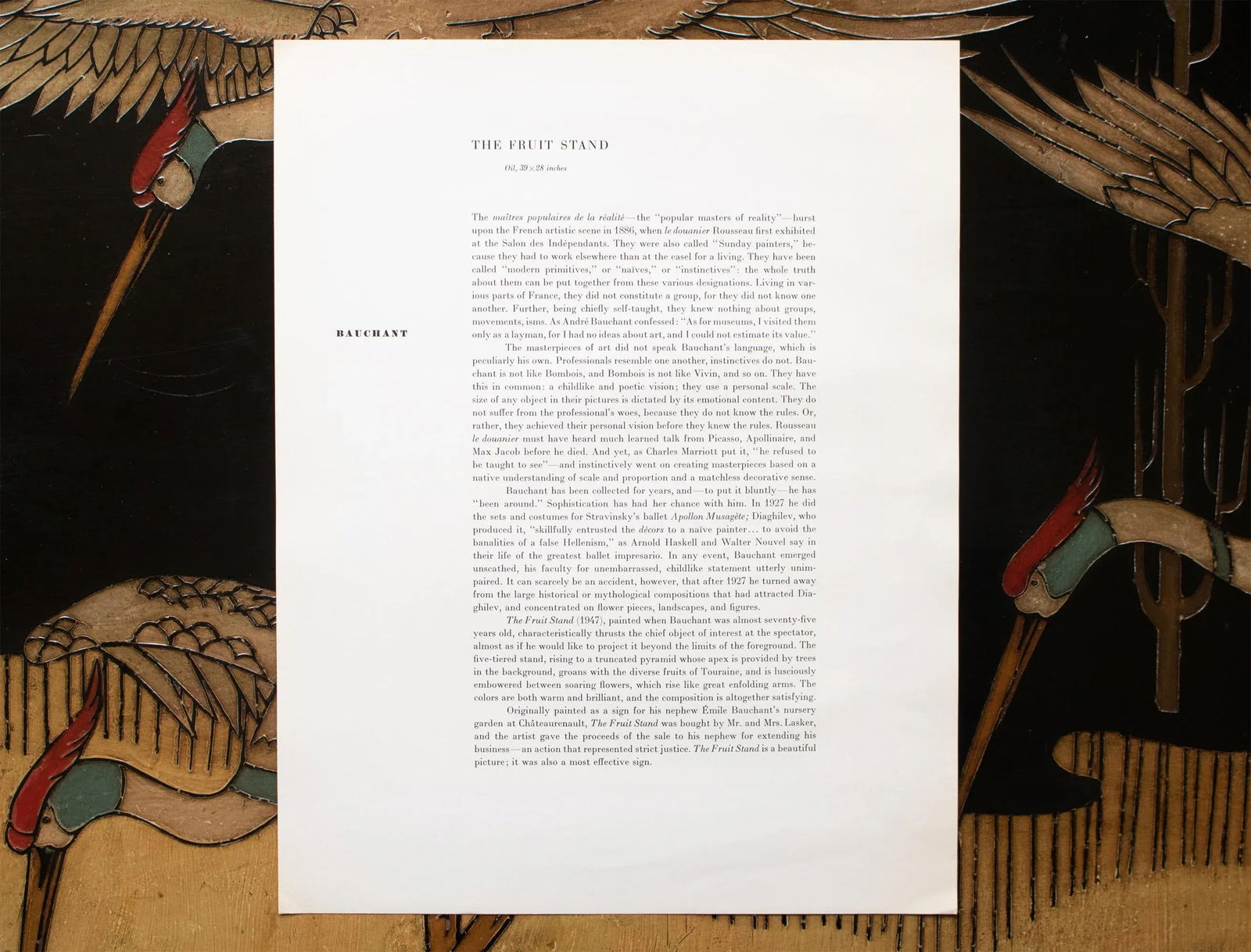 1950s After Andre Bauchant "The Fruit Stand", First Edition Swiss Full-Color Print - 7