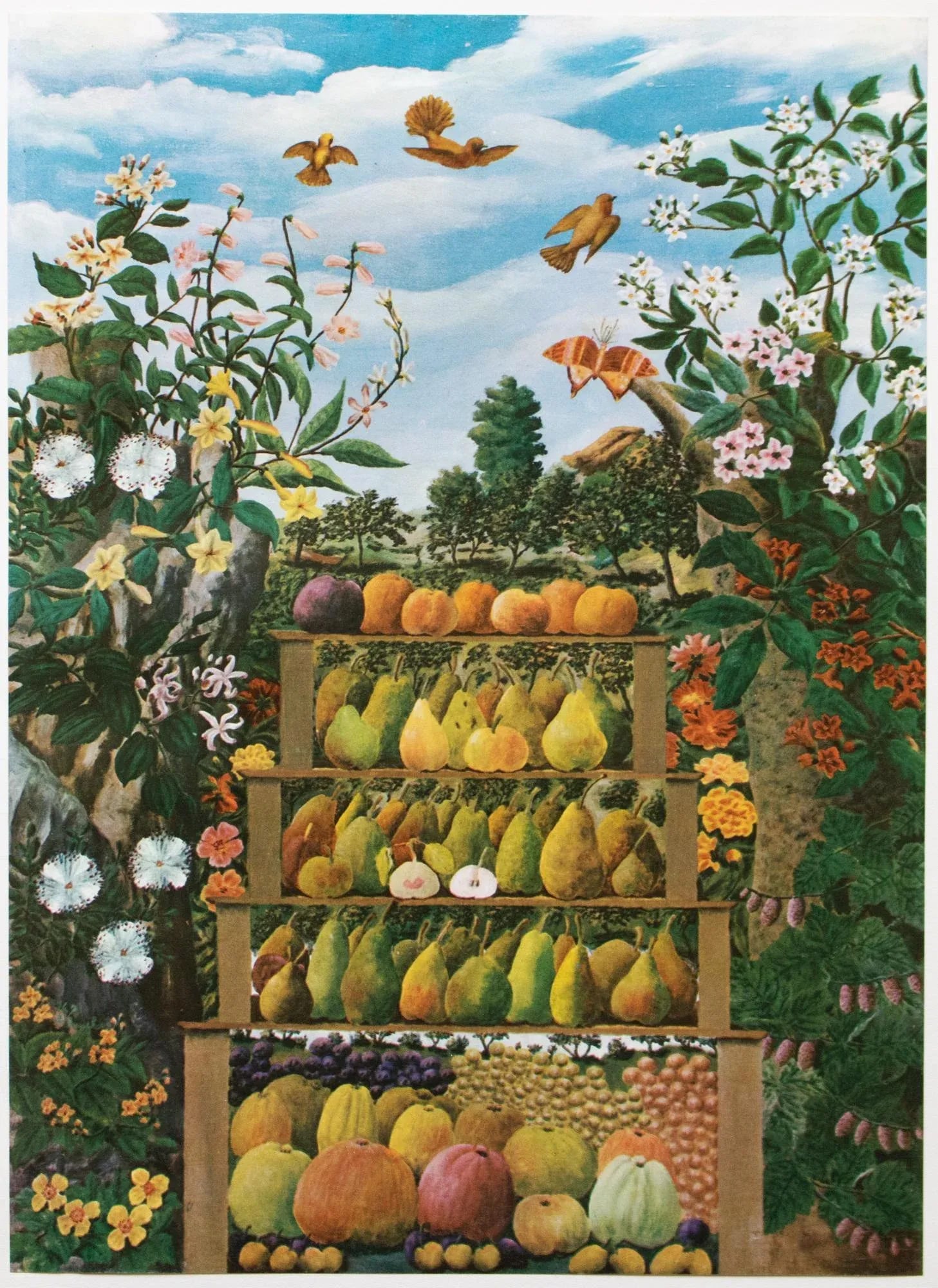 1950s After Andre Bauchant "The Fruit Stand", First Edition Swiss Full-Color Print - 9