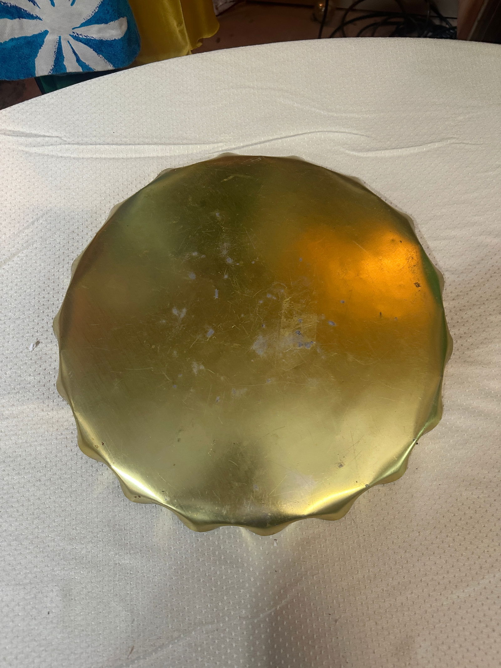 Vintage Gold and Silver Pegasus Decorative Tray - 7