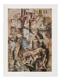 1940s After Georges Braque "The Portuguese", First Edition Period Print in Full Color