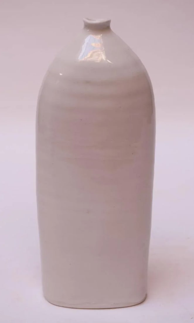 Studio Ceramic Vase With Floral Decoration Singed Pollack, 1976 - 6