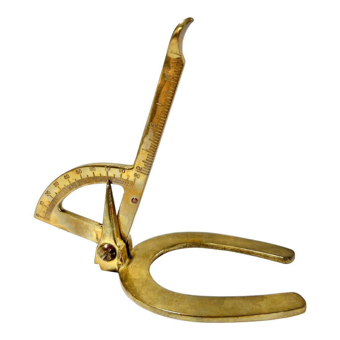 Vintage Brass Horse Hoof Gauge Paper Weight (1 of 9)
