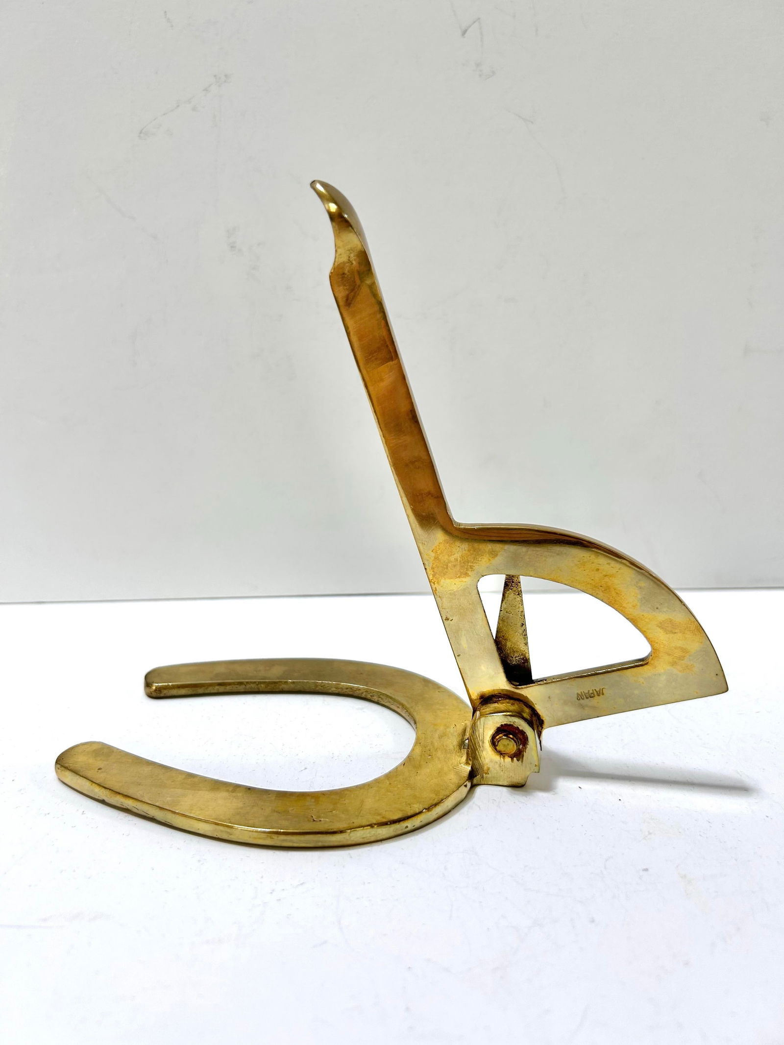 Vintage Brass Horse Hoof Gauge Paper Weight - 3