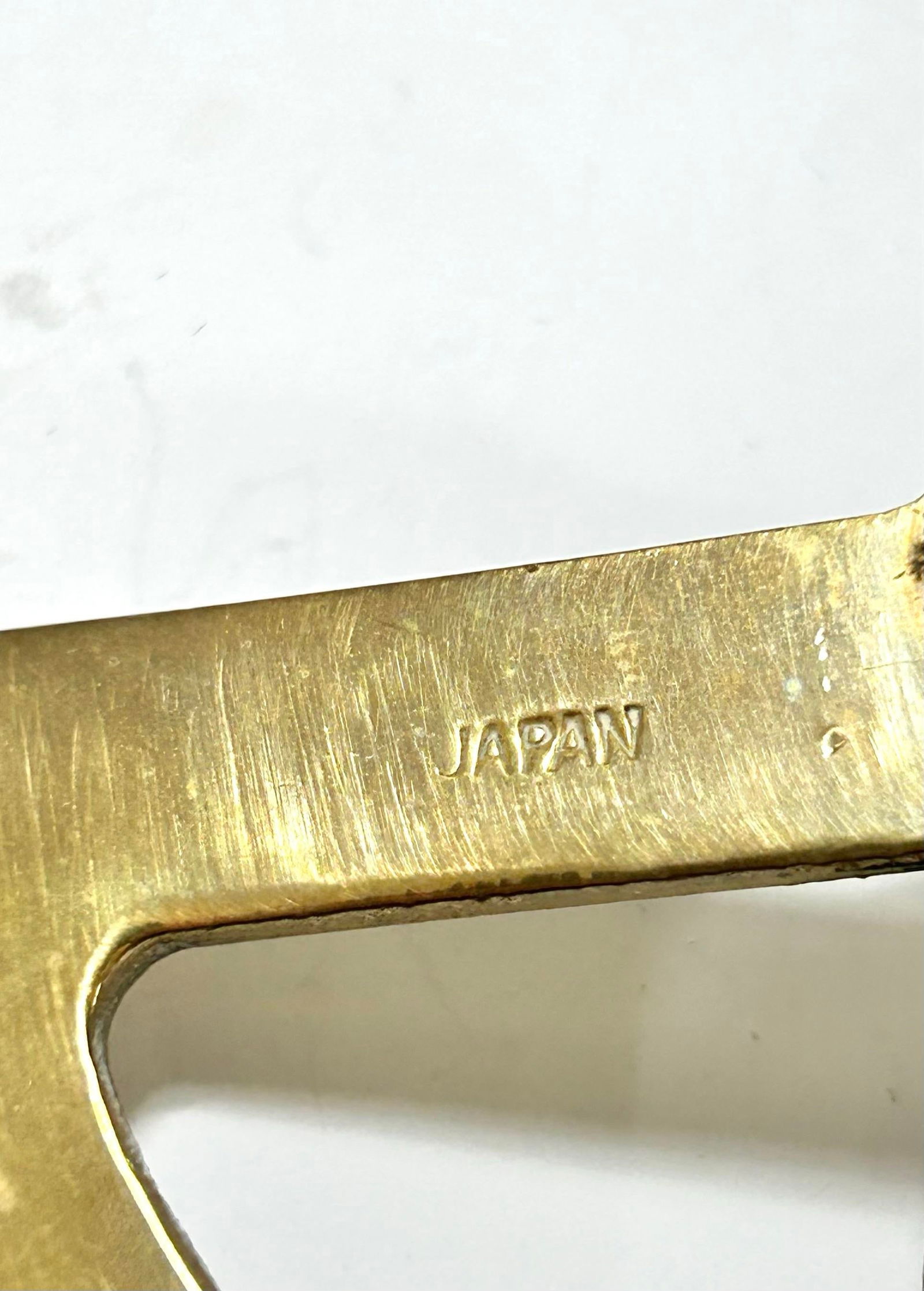 Vintage Brass Horse Hoof Gauge Paper Weight - 9