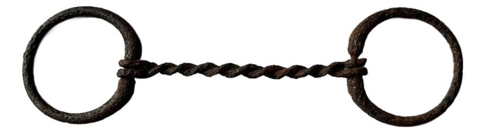 Antique Twisted Horse Snaffle Bit, 1880's