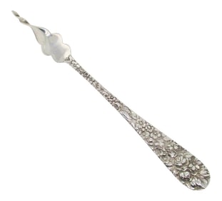 Early 20th Century Sterling Silver Butter Pick With Twisted Point