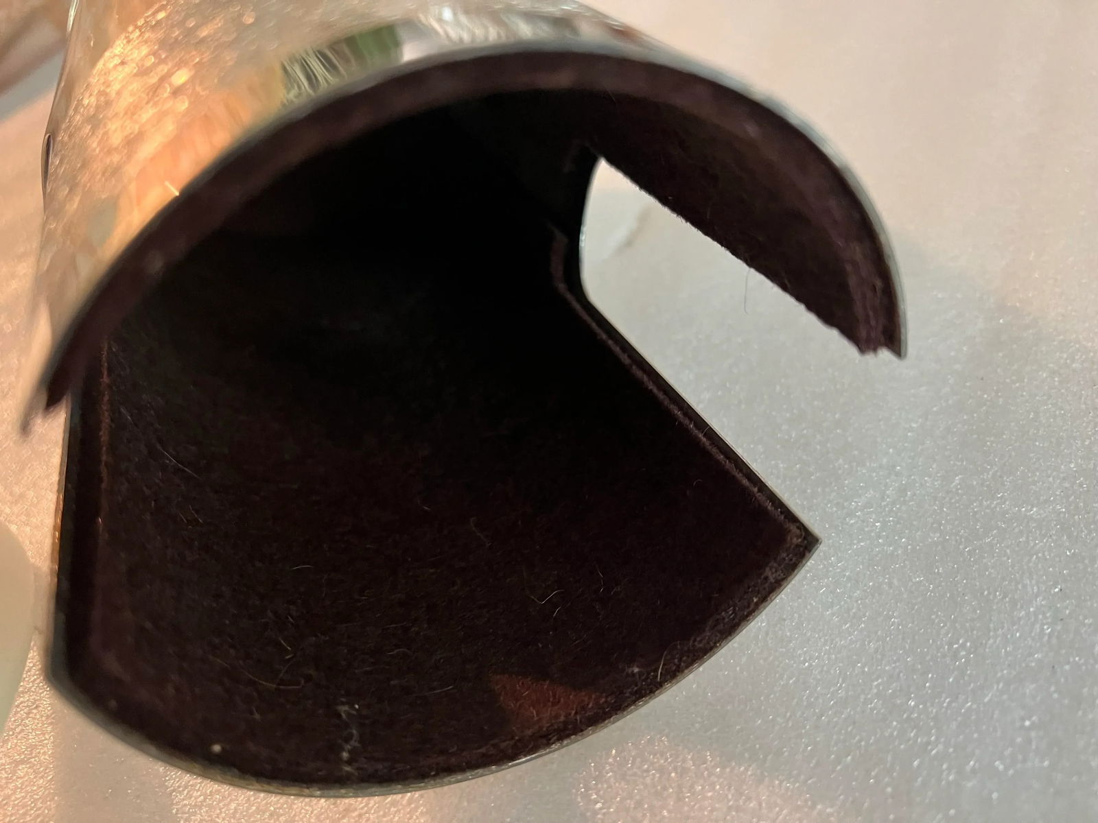 1970s Ceramic Tea Pot With Silver Felted Cover and Lid - 9