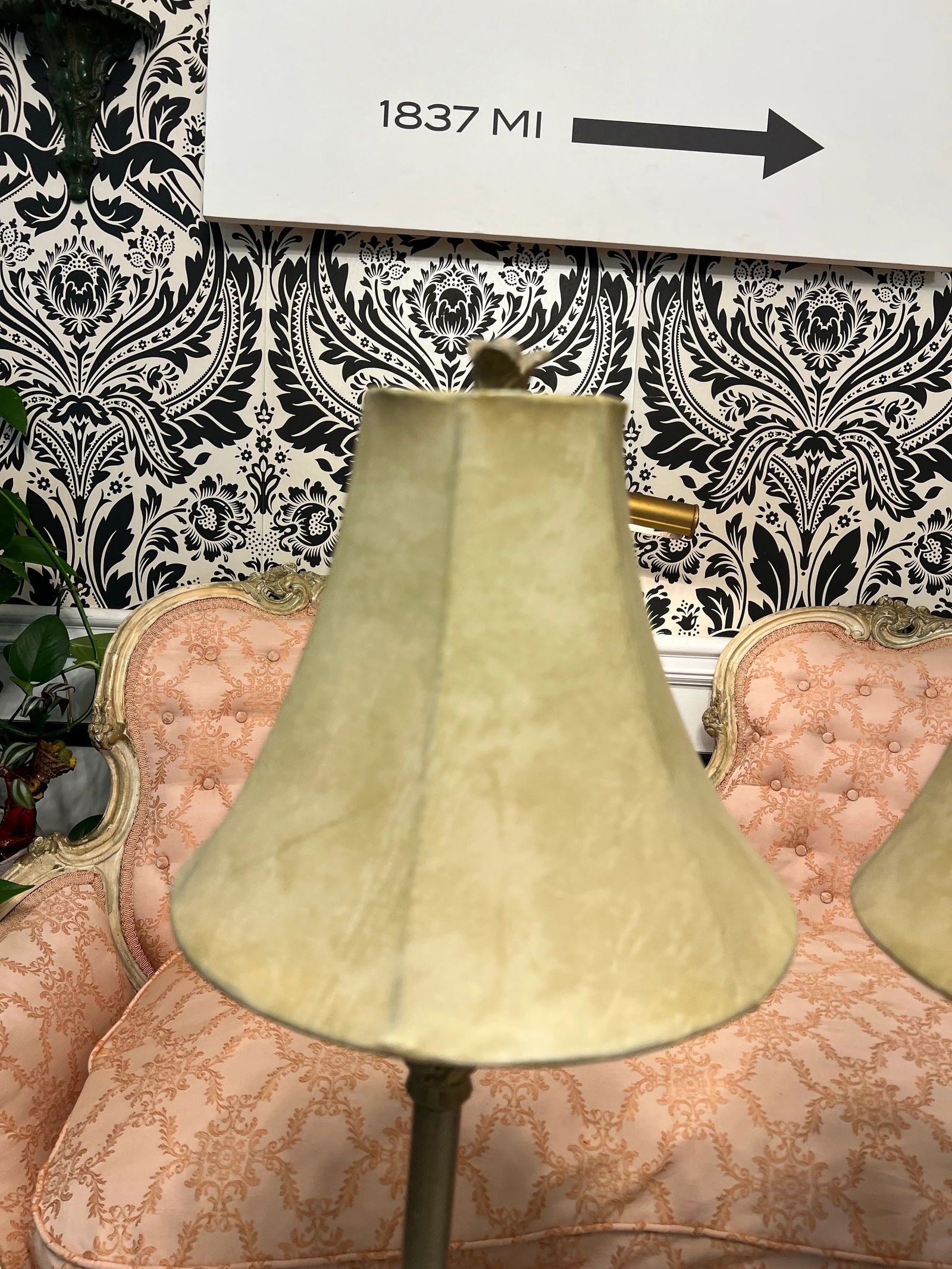 Pair of 1970s Skinny Brass Table Lamps With Greek Key Accents - 3