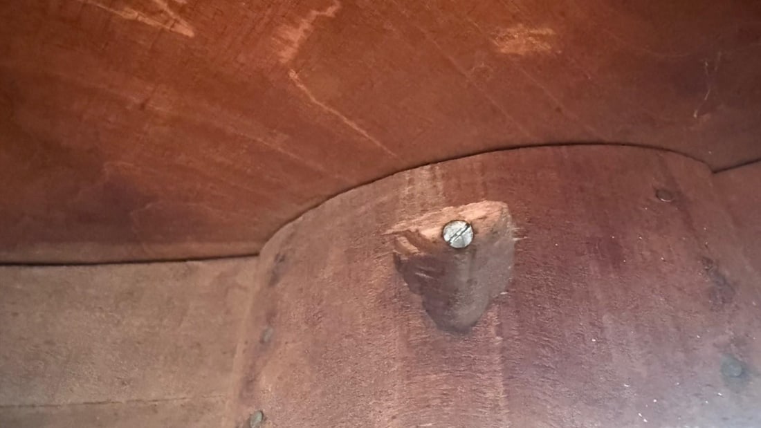 Antique Neoclassical Dining Table With Bird's Eye Maple Top and Distressed Painted Base "” - 10