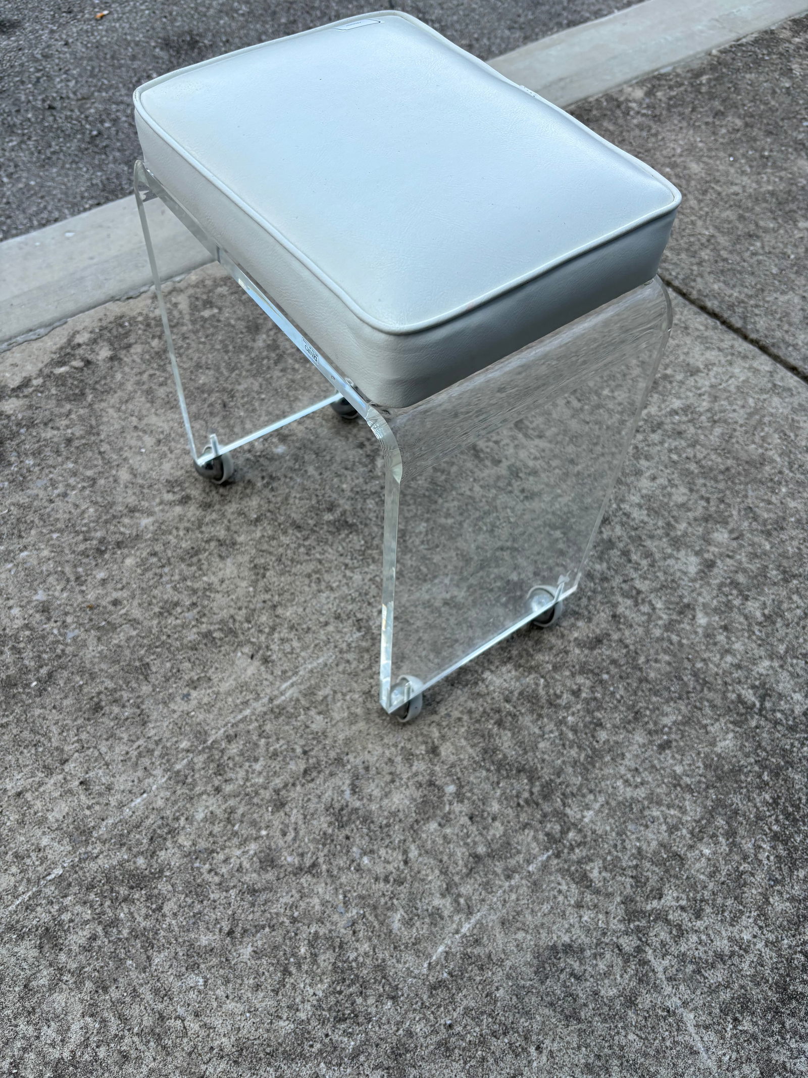 1980s Lucite Stool - 2