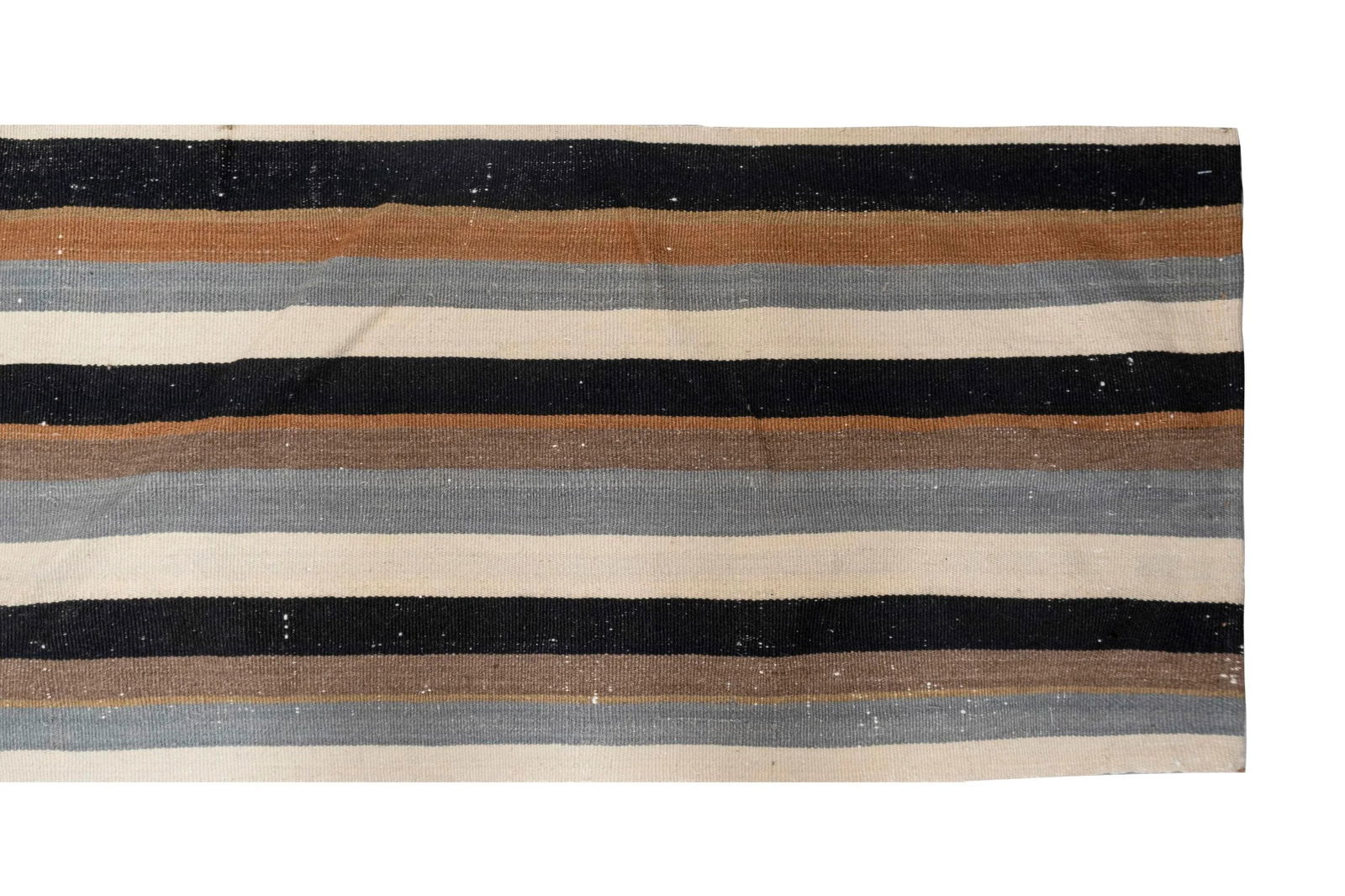 Vintage Extra Long Turkish Hemp Kilim Runner 1'10" X 25'3" - 2