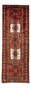 Vintage Persian Heriz Handmade Wool Runner