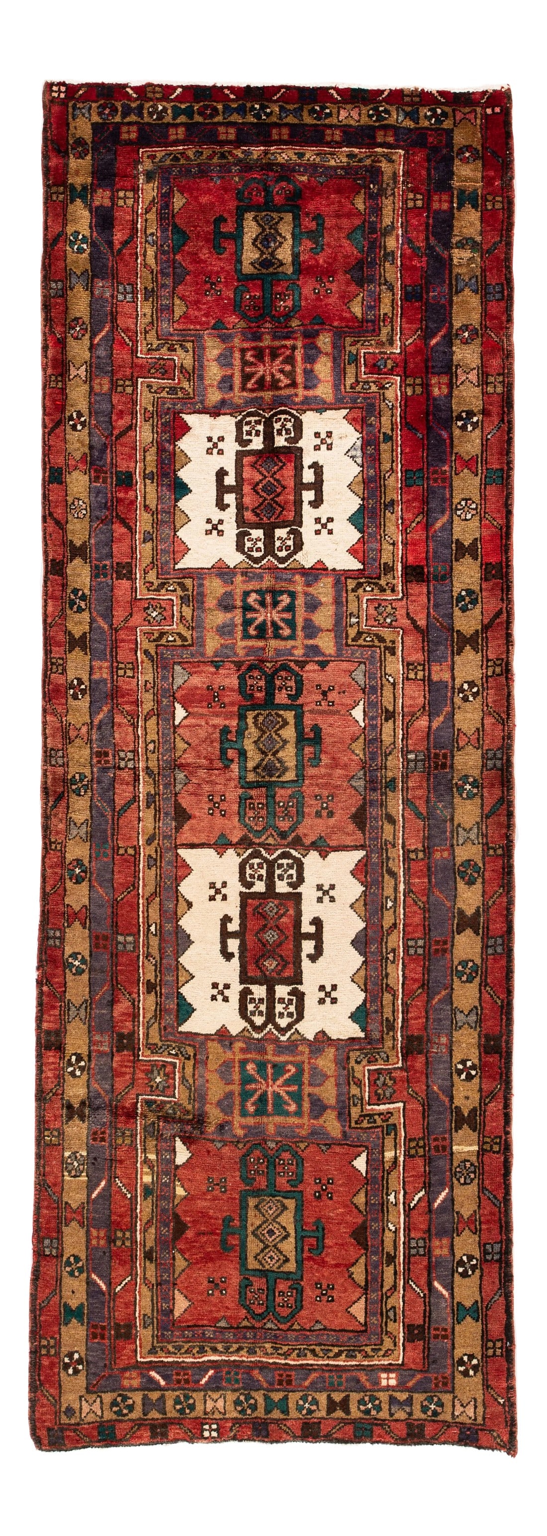 Vintage Persian Heriz Handmade Wool Runner (1 of 7)