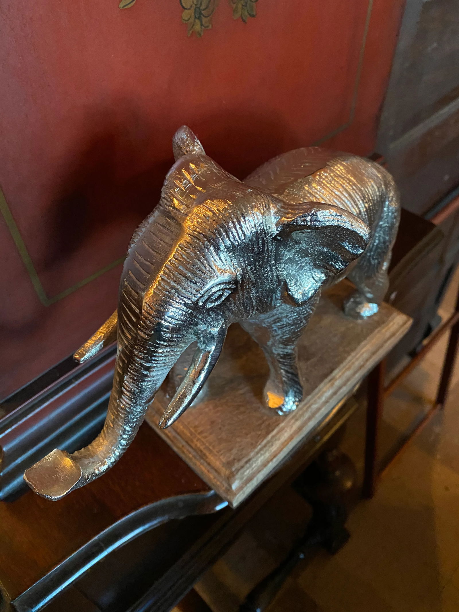 Silver Plated Metal Elephant - 2